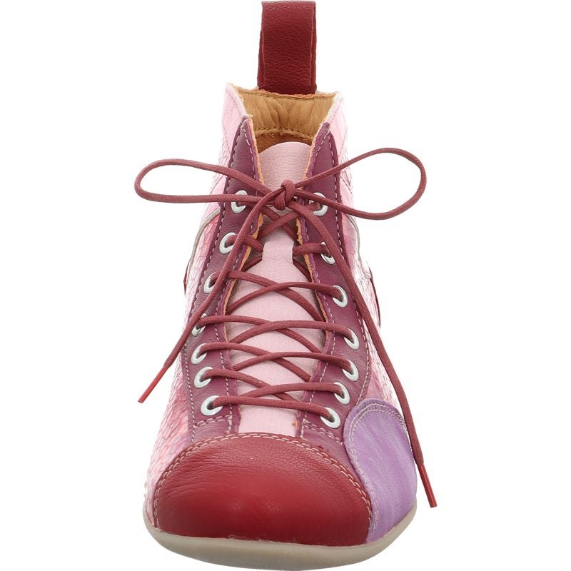 Think! GUAD2 Damen Ankle Boots - Material: Leder in Rosa