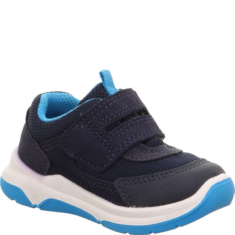 Superfit COOPER Unisex, Boys Sneakers low - Material: Leder/Sonstiges Material/Texti in Blue