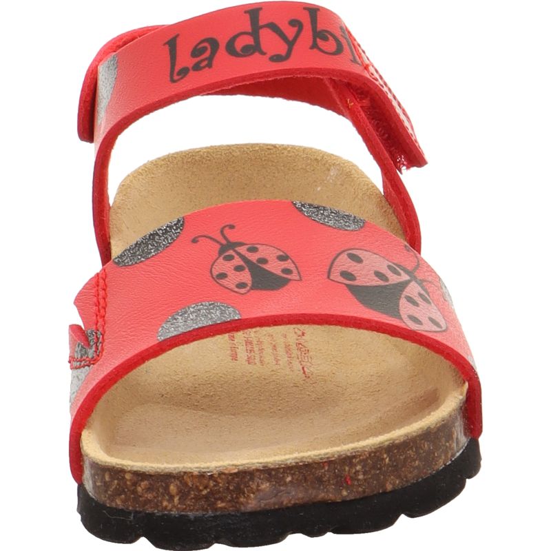 Superfit FUSSBETTPANTOFFEL Girls Sandal - Material: Sonstiges Material in Red
