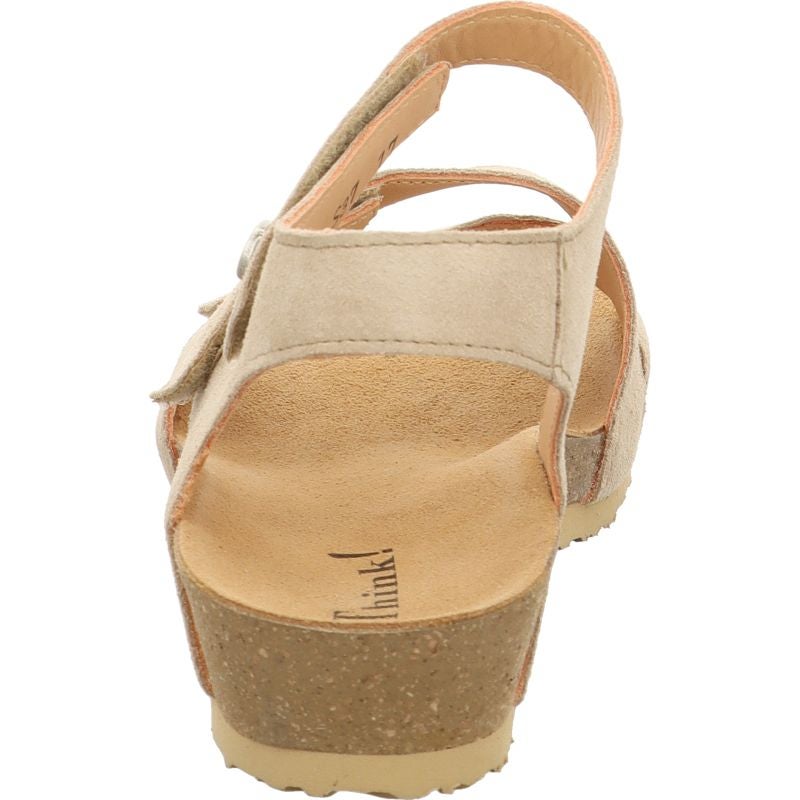 Think DUMIA Strap sandal - Material: Leather in Beige