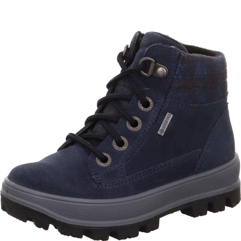 Superfit TEDD Jungen Boots - Material: Leder/Textil in Blau