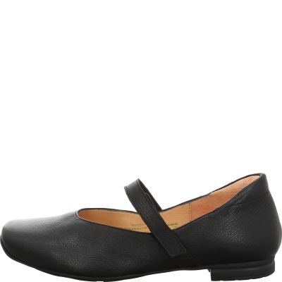 Think! GAUDI Damen Ballerina - Material: Leder in Schwarz