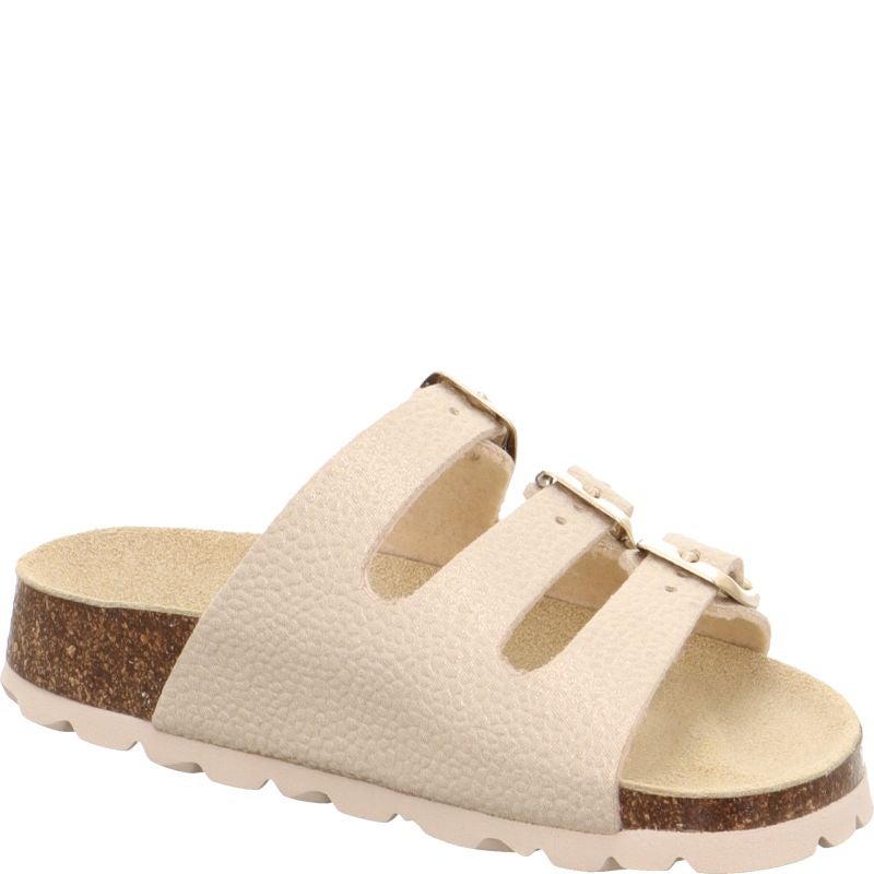 Superfit FUSSBETTPANTOFFEL Girls Slipper - Material: Sonstiges Material in Metallic