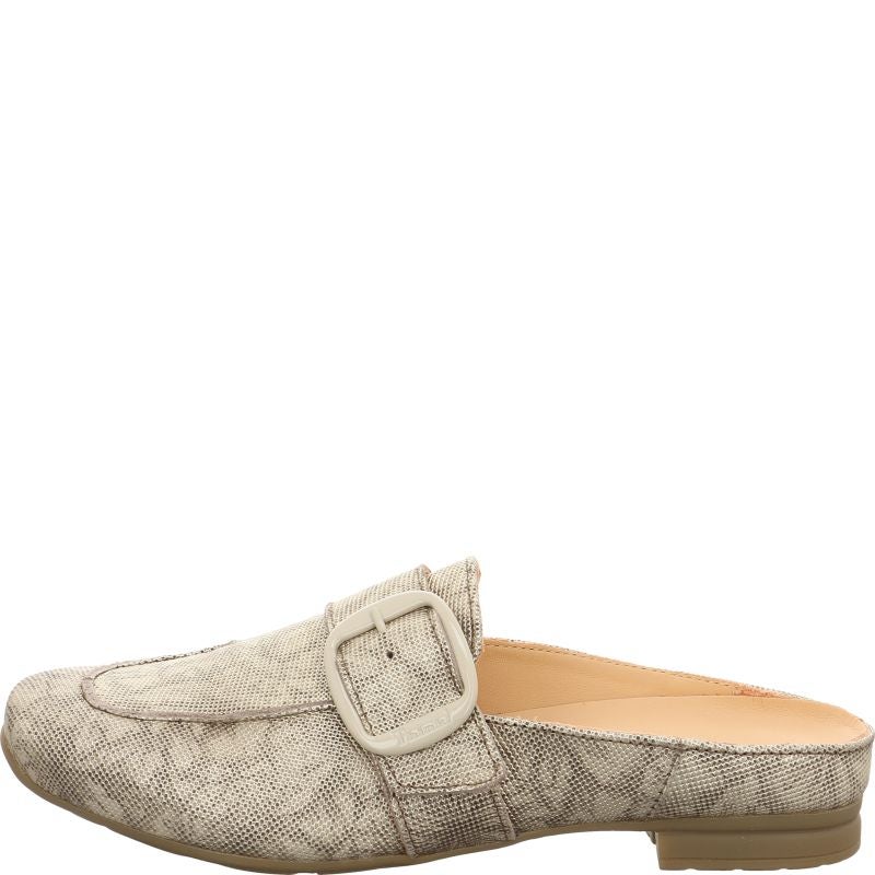 Think! GAUDI Damen Pantolette - Material: Leder in Grau