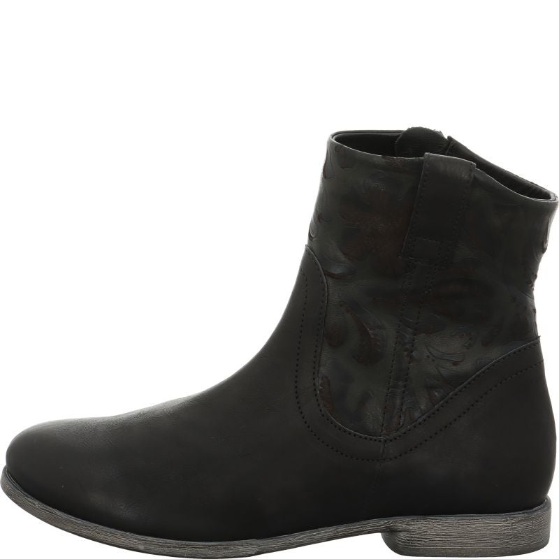 Think! AGRAT Damen Stiefelette - Material: Leder in Schwarz
