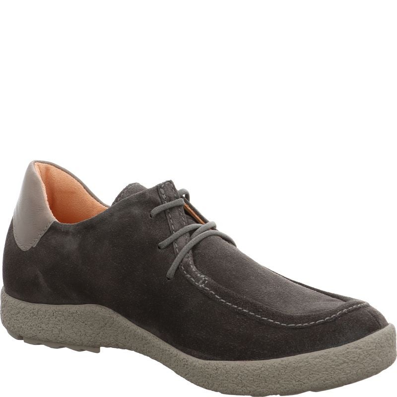 Think GEOAG Men Lace up shoe - Material: Leather in Brown
