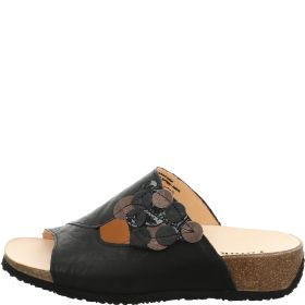 Think! MIZZI Damen Pantolette - Material: Leder in Schwarz