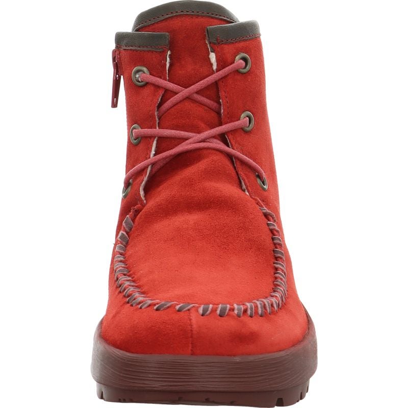 Think! COMODA Damen Ankle Boots - Material: Leder in Rot