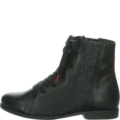 Think AGRAT Woman Ankle Boot - Material: Leather in Black