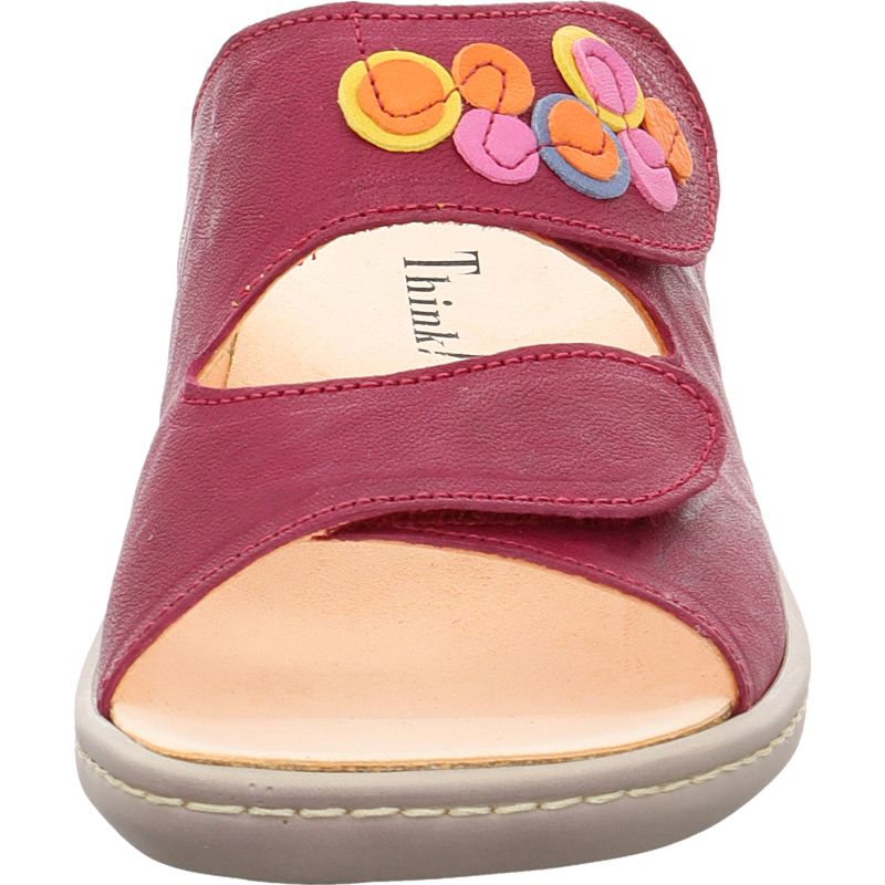Think! CAMILLA Damen Pantolette - Material: Leder in Lila