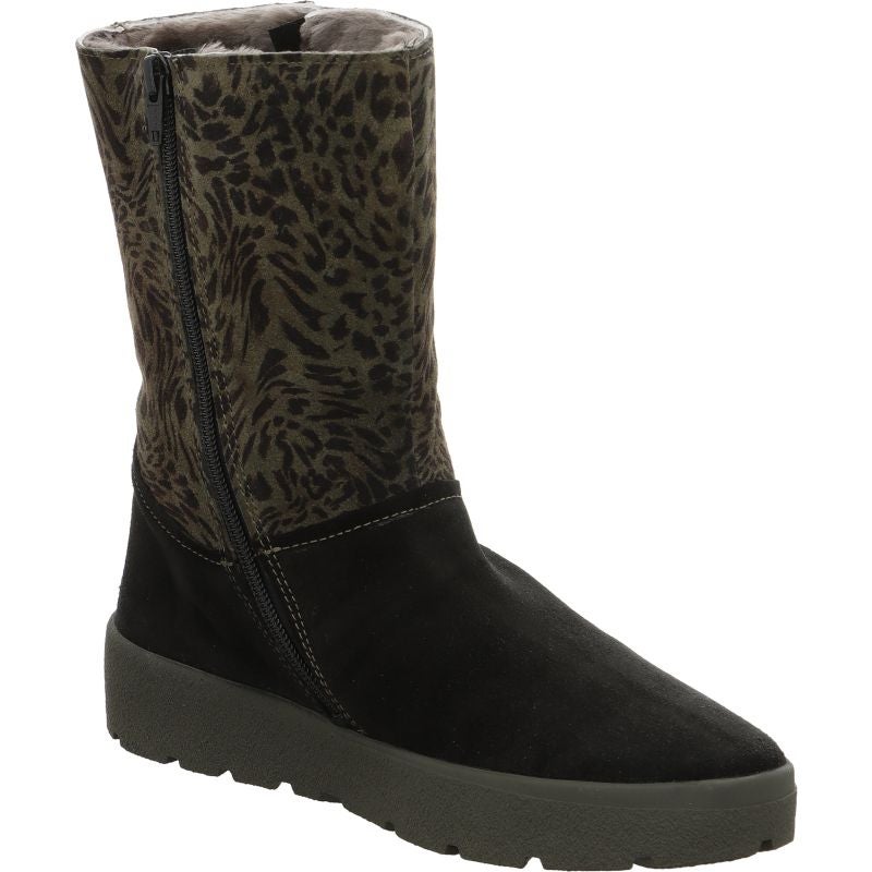 Think! CREPES Damen Stiefelette - Material: Leder in Schwarz