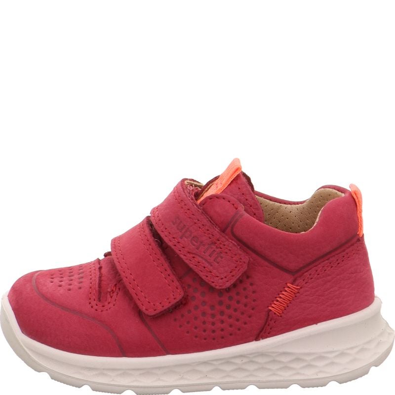 Superfit BREEZE Girls Sneakers high - Material: Leather in Red