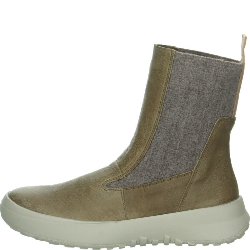 Think KUSABI Woman Ankle boot - Material: Leather in Grey