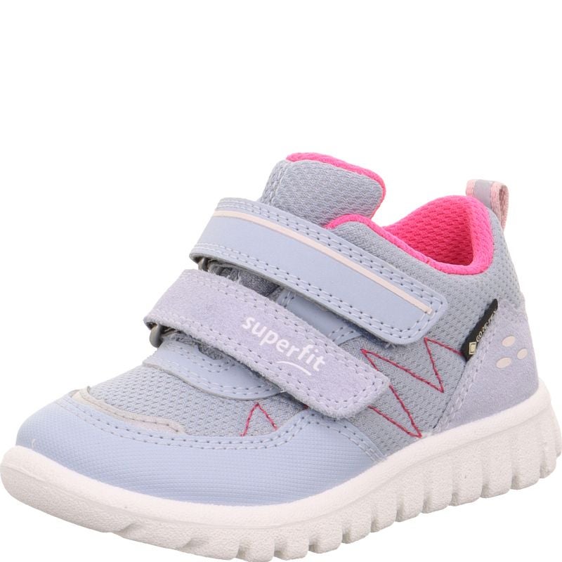 Superfit SPORT7 MINI Girls Sneakers low - Material: Leder/Sonstiges Material/Texti in Blue