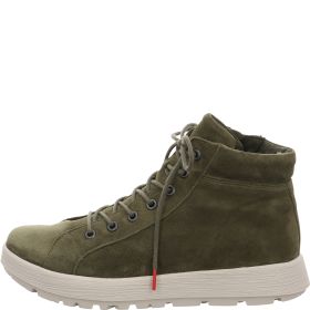 Think! COMODA Damen Ankle Boots - Material: Leder in Oliv