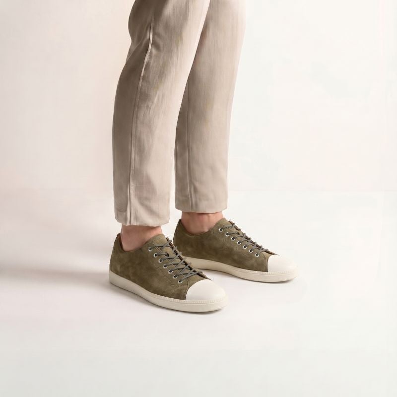 Think TURNA MEN Men Sneakers low - Material: Leather in Olive