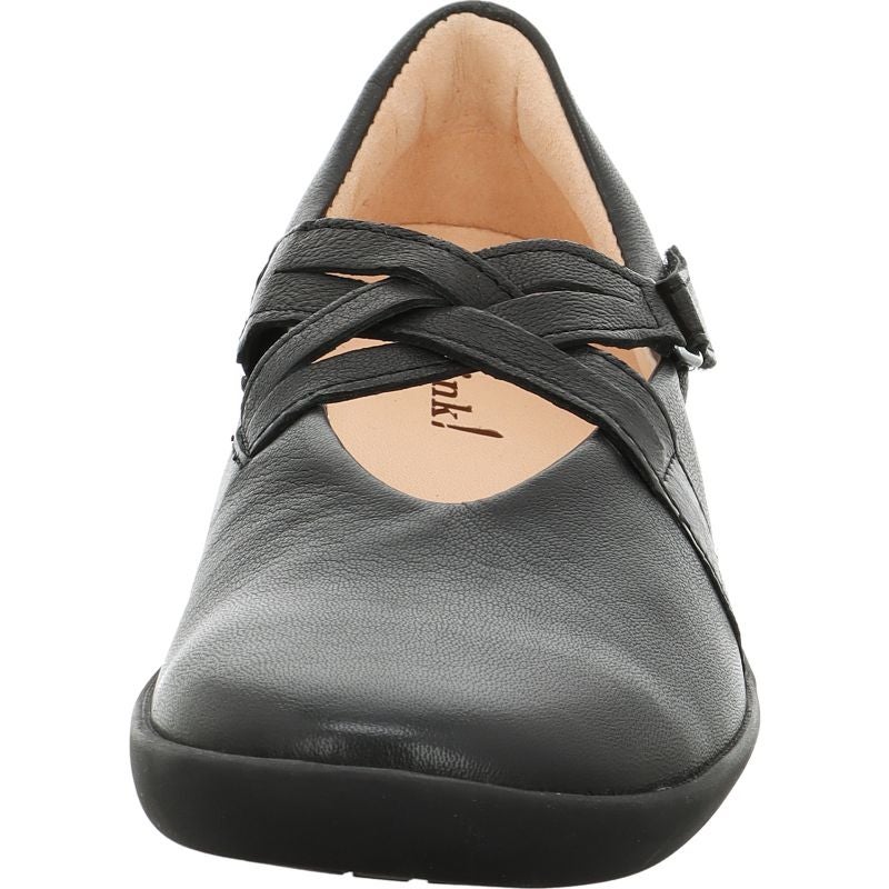 Think NATURE Woman Ballerina - Material: Leather in Black