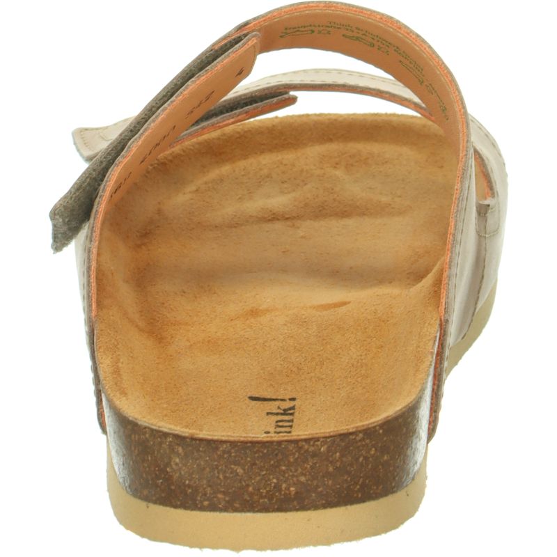 Think WOLFI Men Mules - Material: Leather in Beige