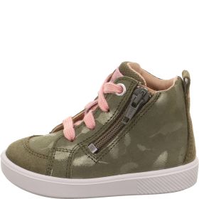 Superfit SUPIES Mädchen Sneaker high - Material: Leder/Textil in Grün