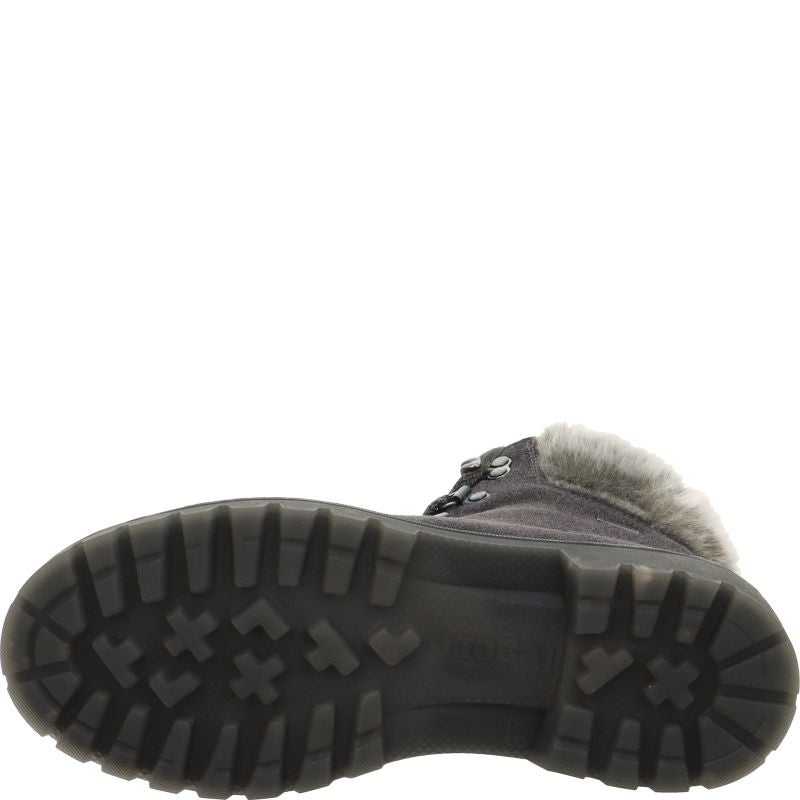 Legero MONTA Damen Schnürboots - Material: Leder in Grau