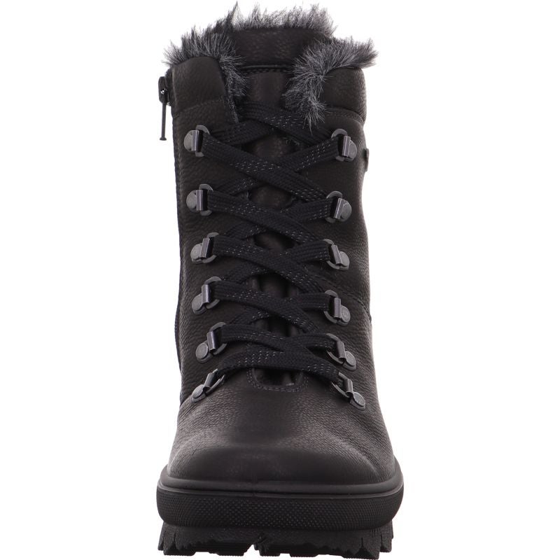 Legero NOVARA Damen Schnürboots - Material: Leder in Schwarz