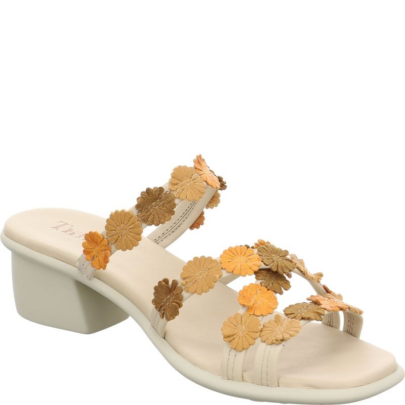 Think! VIVI Damen Pantolette - Material: Leder in Grau