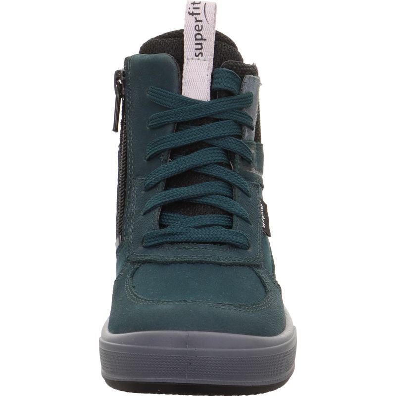 Superfit MAVERICK Boys Sneakers high - Material: Leder/Sonstiges Material/Texti in Green