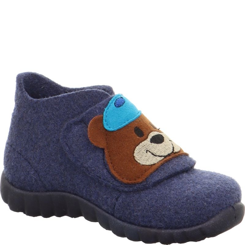 Superfit HAPPY Jungen Hausschuh - Material: Textil in Blau