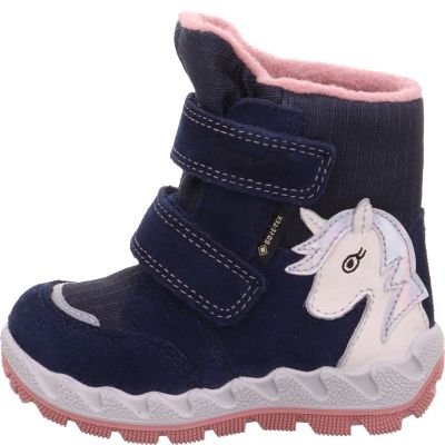 Superfit ICEBIRD Girls Boot - Material: Leather/Textil in Blue