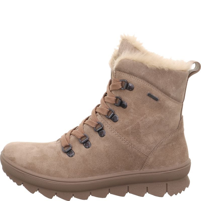 Legero NOVARA Damen Schnürboots - Material: Leder in Beige