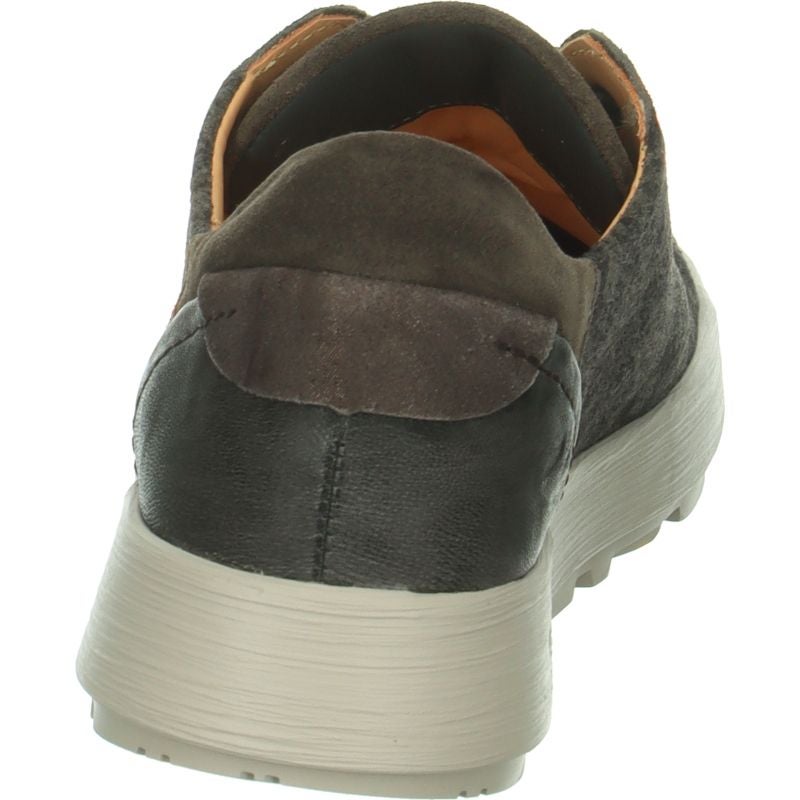 Think! COMODA Damen Schnürschuh - Material: Leder in Grau