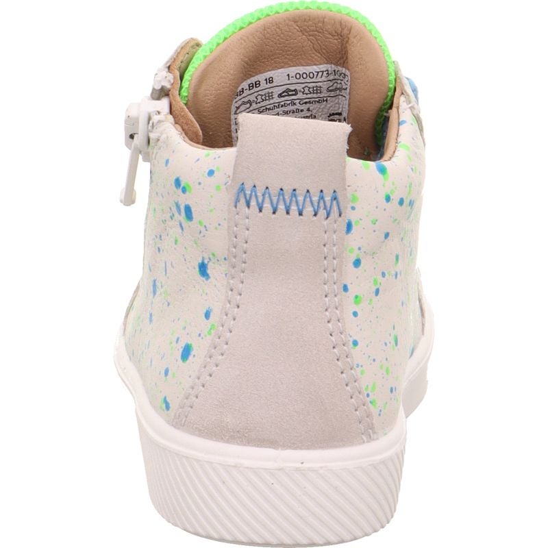 Superfit SUPIES Jungen Sneaker high - Material: Leder/Textil in Weiß