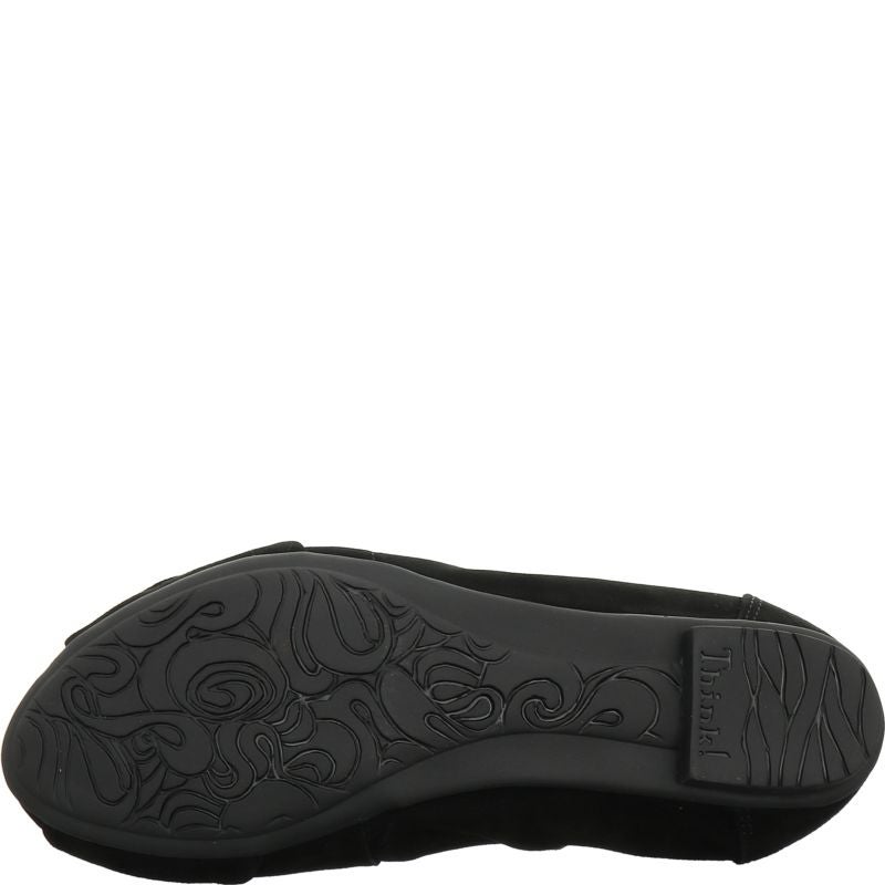 Think BALLA Woman Ballerina - Material: Leather in Black