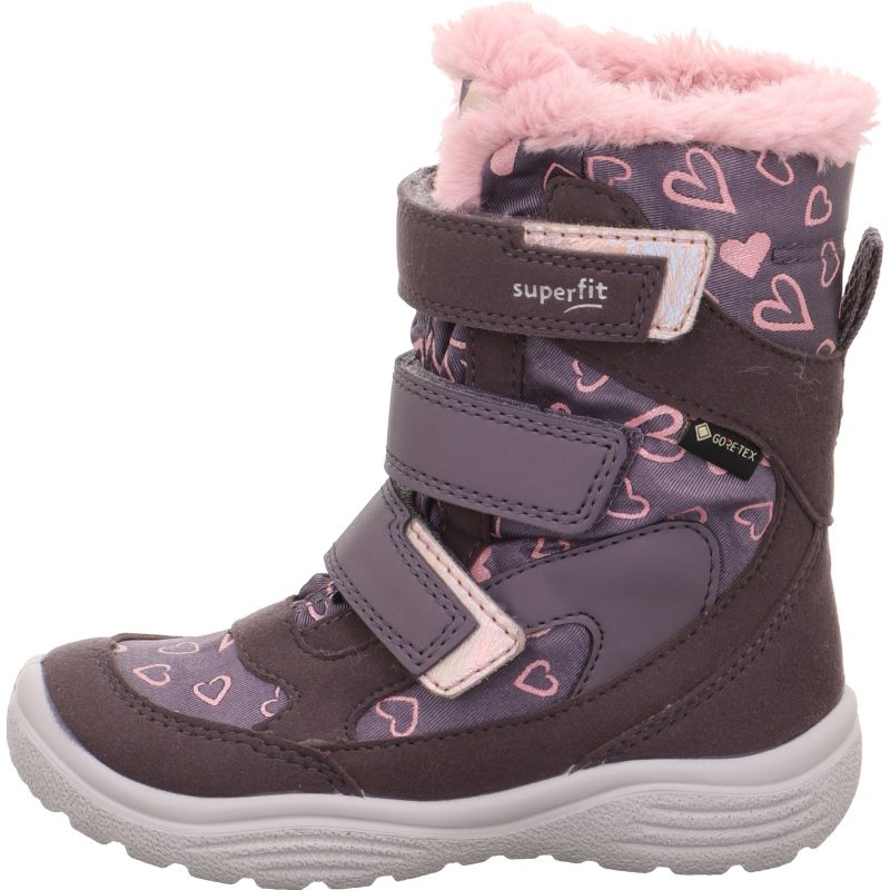 Superfit CRYSTAL Girls Boot - Material: Leder/Sonstiges Material/Texti in Purple