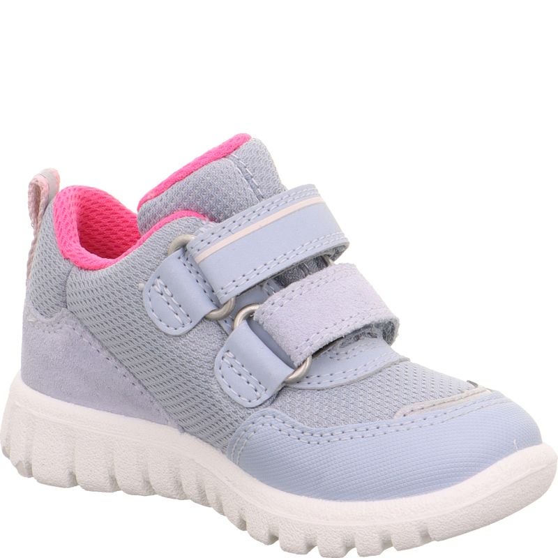 Superfit SPORT7 MINI Girls Sneakers low - Material: Leder/Sonstiges Material/Texti in Blue