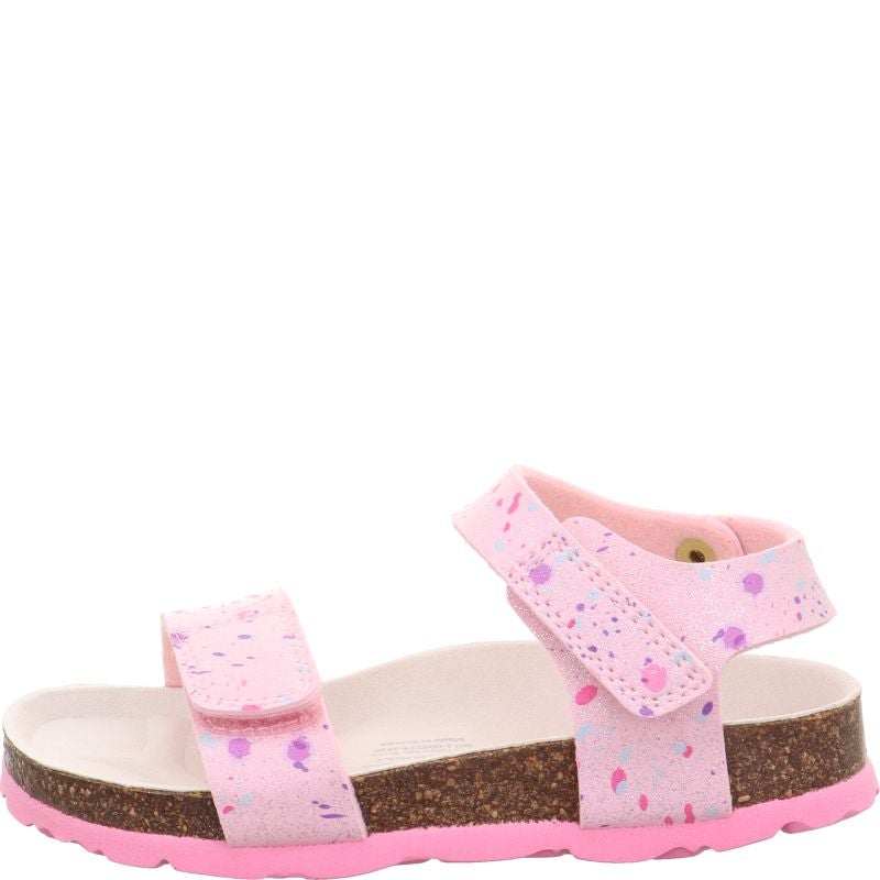 Superfit FUSSBETTPANTOFFEL Girls Sandal - Material: Sonstiges Material in Pink