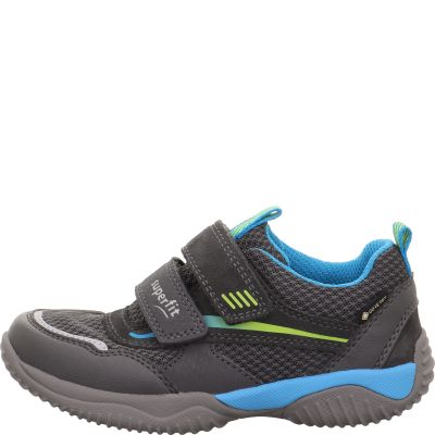 Superfit STORM Unisex | Boys Sneakers low - Material: Leder/Sonstiges Material/Texti in Grey