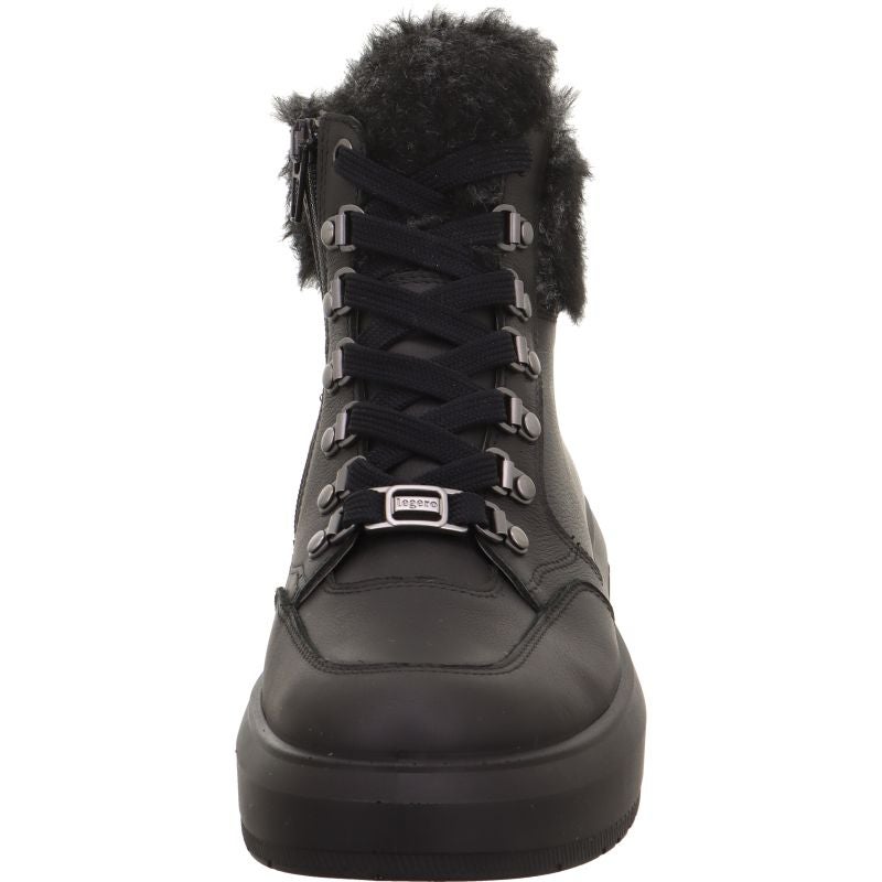 Legero WONDER Damen Schnürboots - Material: Leder/Textil in Schwarz