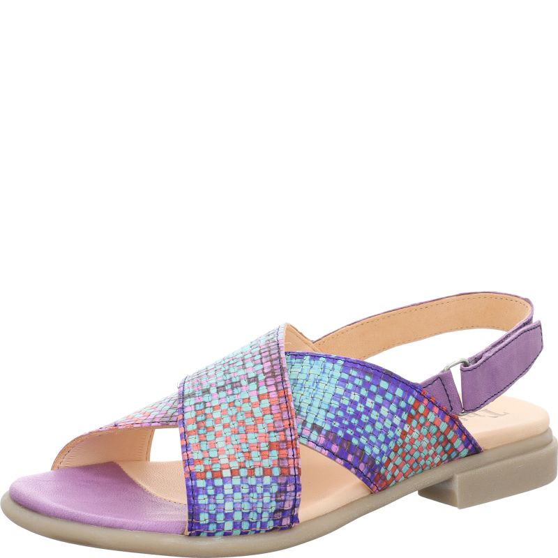 Think KAMAA Woman Strap sandal - Material: Leather in Multi Colour