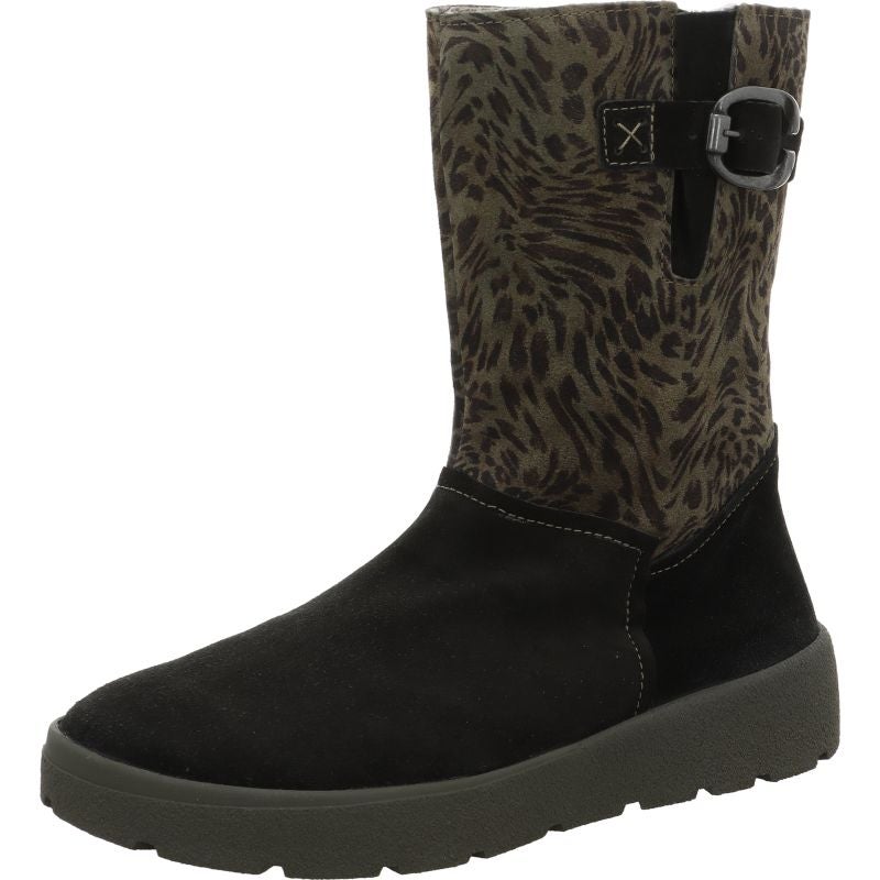 Think! CREPES Damen Stiefelette - Material: Leder in Schwarz
