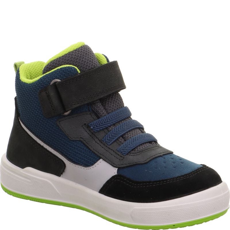 Superfit MAVERICK Jungen Sneaker high - Material: Leder/Sonstiges Material/Textil in Mehrfarbig