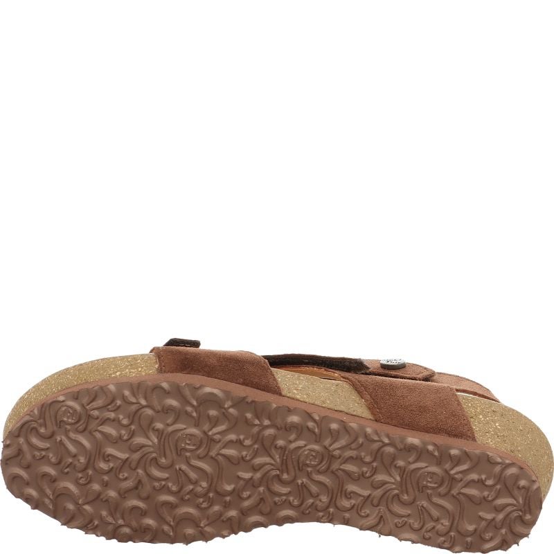 Think DUMIA Strap sandal - Material: Leather in Brown
