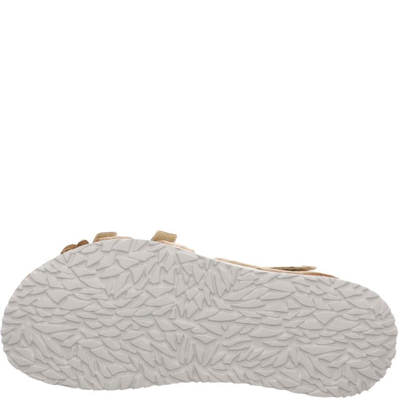 Think KOAK DAMEN Woman Strap sandal - Material: Leather in Beige