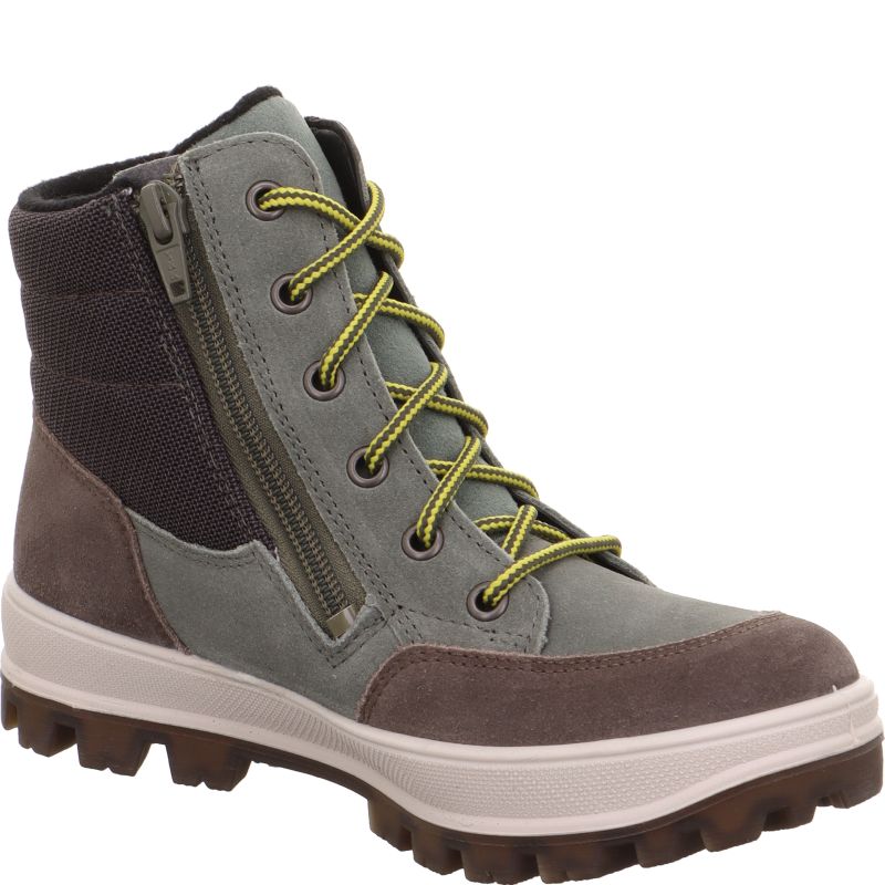 superfit TEDD Jungen Boots - Material: Leder/Textil in Grün
