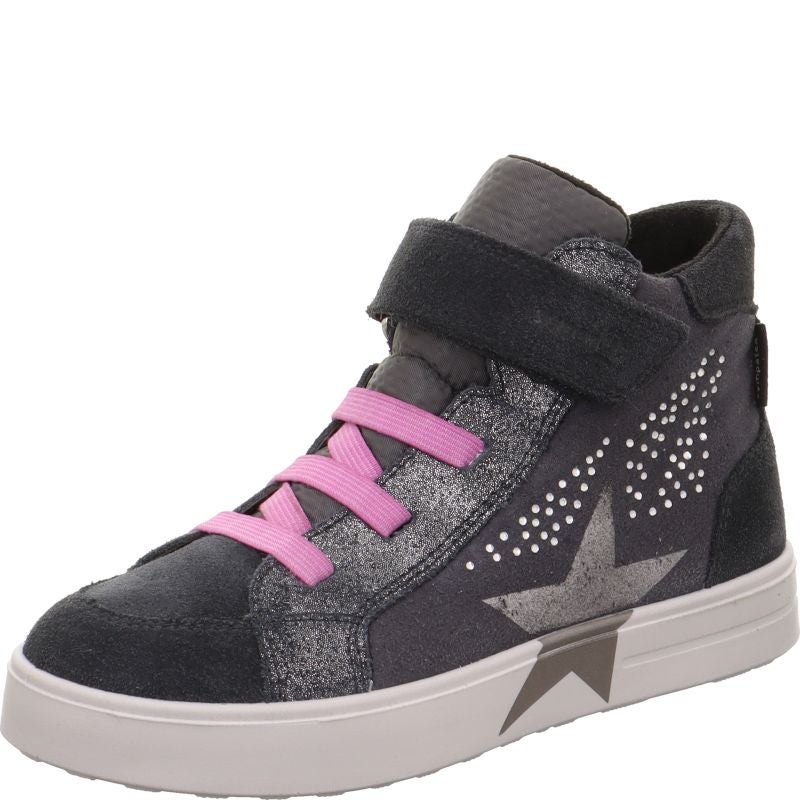 Superfit STELLA Girls Sneakers high - Material: Leder/Sonstiges Material/Texti in Grey