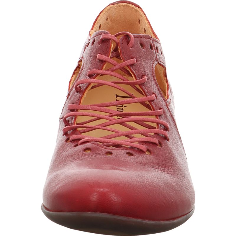 Think GUAD2 Lace up shoe - Material: Leather in Red