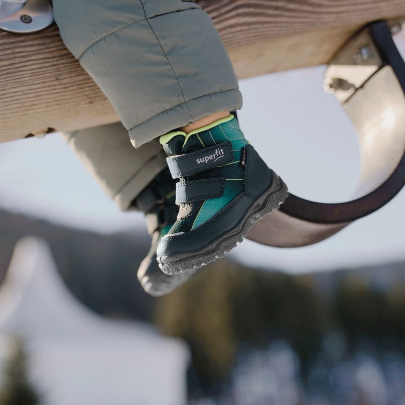 Superfit HUSKY+ Boys Boot - Material: Textil/Sonstiges Material in Green