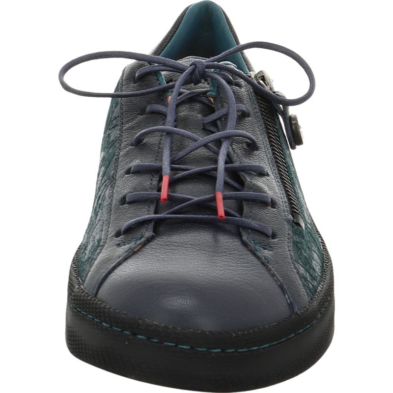 Think! KUMI Damen Sneaker low - Material: Leder in Blau
