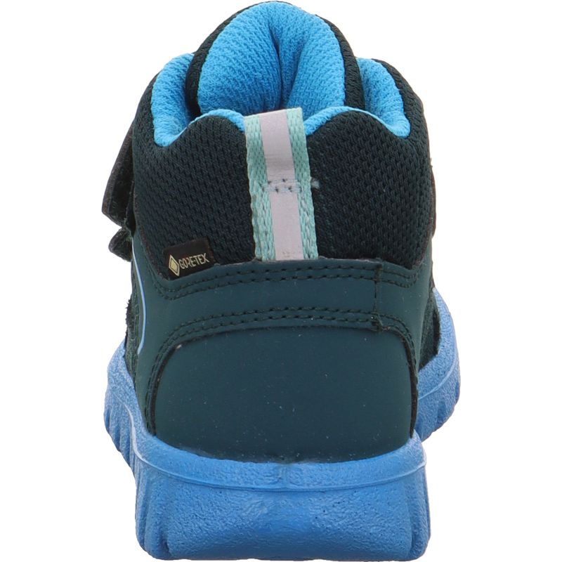 Superfit SPORT7 MINI Unisex | Jungen Sneaker high - Material: Leder/Sonstiges Material/Textil in Grün