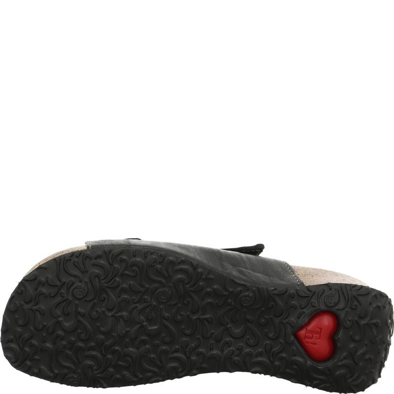 Think MIZZI DAMEN Woman Mules - Material: Leather in Black